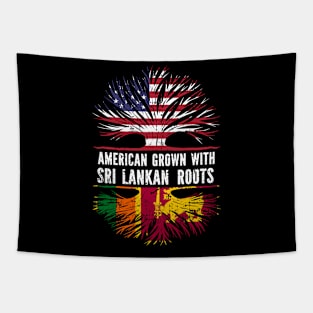 American Grown with Sri Lankan Roots USA Flag Tapestry