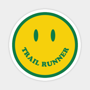 Trail Runner Smiley Face Magnet