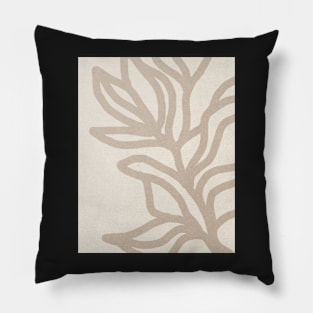 Neutral plant, Line art Pillow