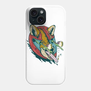 Fox dead in action Phone Case