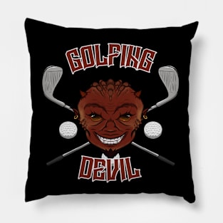 Golfing Devil Pillow