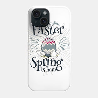 Happy Easter. Easter Bunny and Egg for design Phone Case