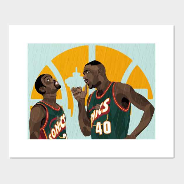 Payton Kemp Seattle Supersonics Posters And Art Prints Teepublic