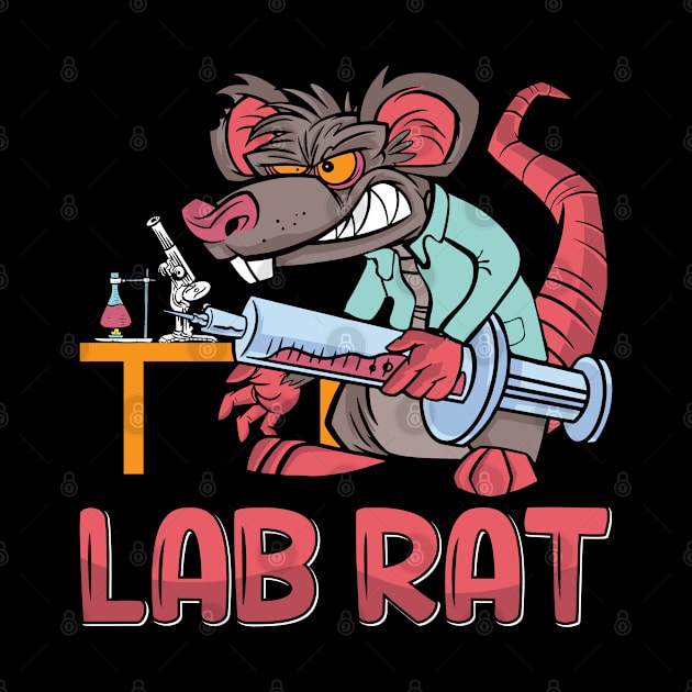 Lab Tech Lab Rat Laboratory Chemist Technician by T-Shirt.CONCEPTS