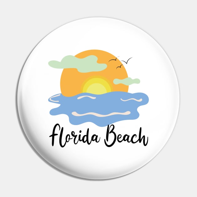 Florida Beach Sunset Pin by bougieFire