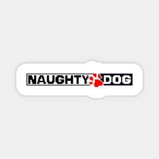 NAUGHTY DOG Pixel art Magnet