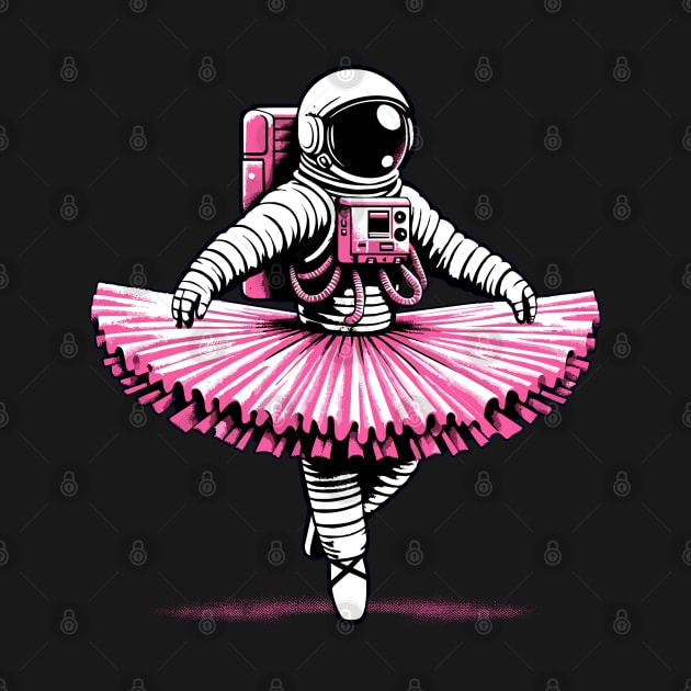 Cute Astronaut in Tutu Ballet Dancing Funny Ballet by KsuAnn