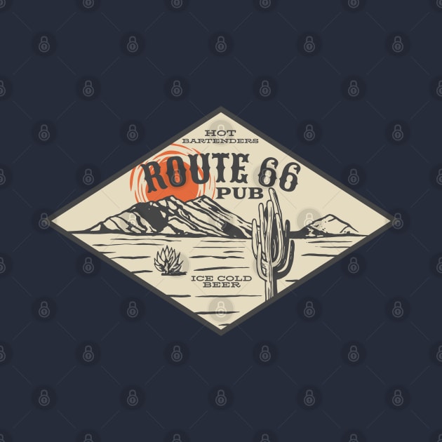 Route 66 Pub Retro Design by AllAmerican