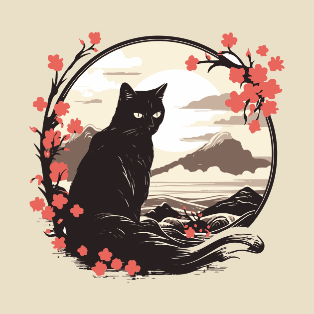 Cat mount fuji by Hoperative