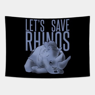 let's save rhinos Tapestry