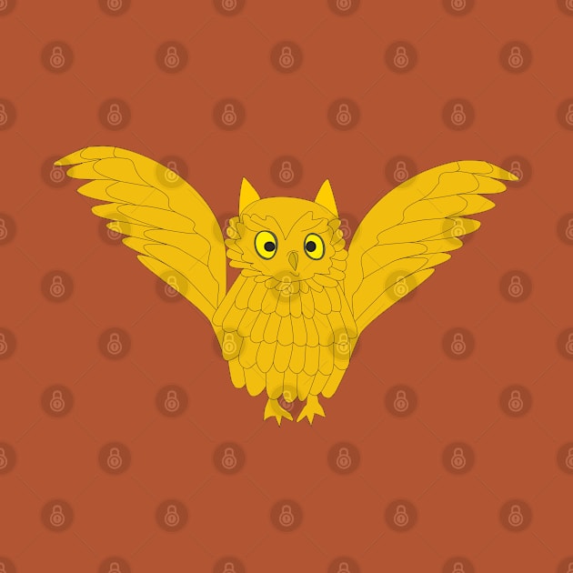 Golden owl by Alekvik