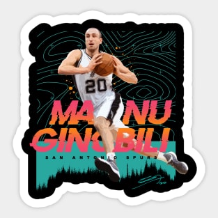 Manu Ginobili Stickers for Sale