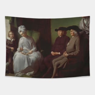 The Artist and His Family by Benjamin West Tapestry