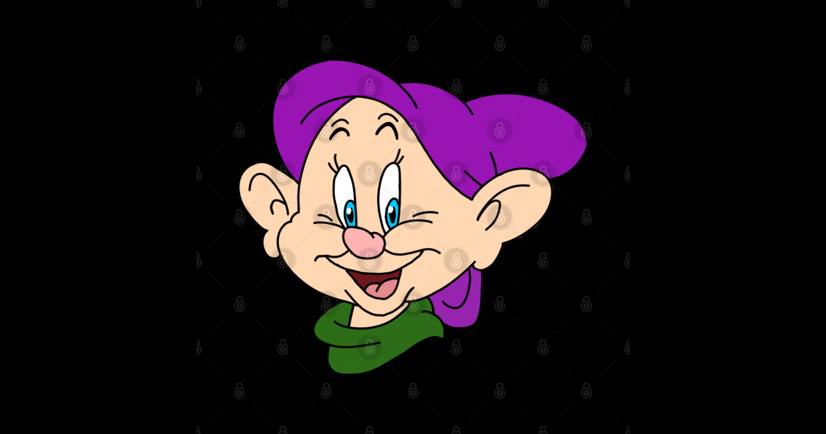 Dopey Dwarf Dopey Sticker Teepublic 