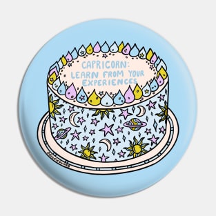 Capricorn Cake Pin