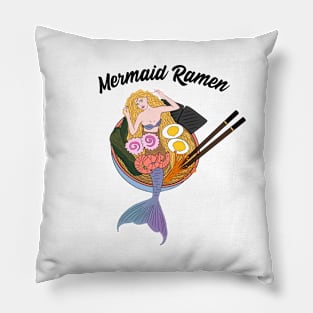 Cute Asian mermaid ramen Pillow