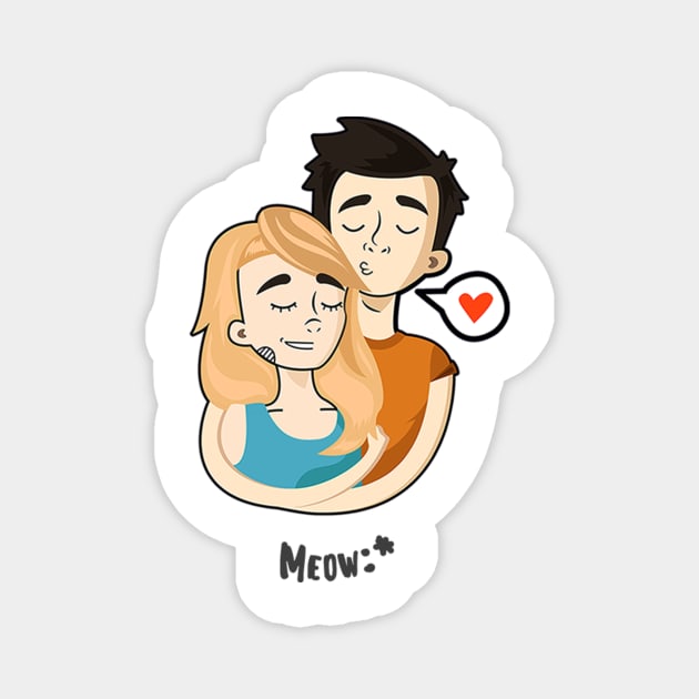 Me and You - Meow Magnet by ARHEstore