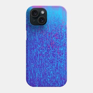 Blue color binary code Phone Case