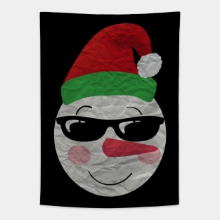 Snowman Face Tapestry