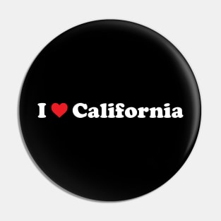 I ❤️ California Pin