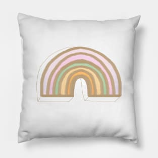 Rainbow No. 10 - delicate golden jewel Pillow