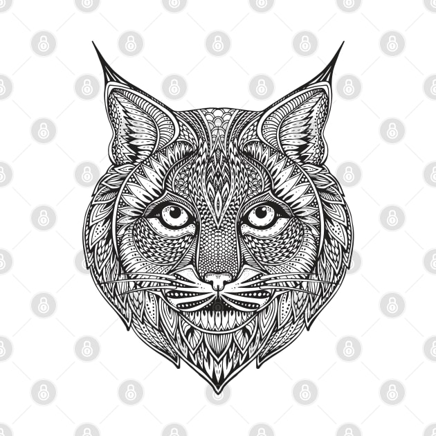 cat tattoo black and white by Pixel Poetry