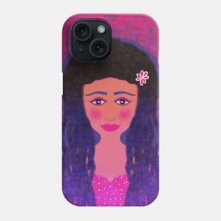 Princess portrait galaxy effect Phone Case