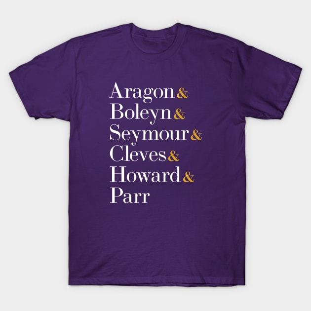 redesignBroadway Six The Musical Queens - Ampersand Names Women's T-Shirt