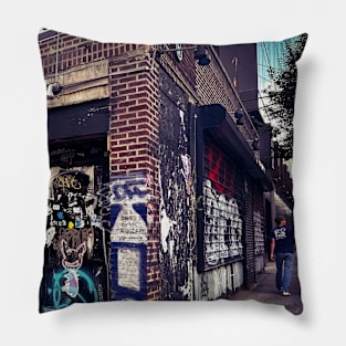 Hudson Square Graffiti Tag Manhattan NYC Pillow