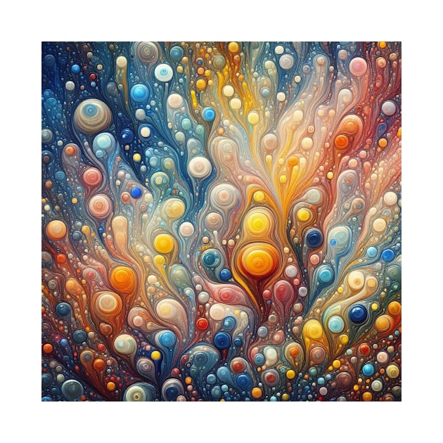 Psychedelic looking abstract illustration of bubbles by WelshDesigns