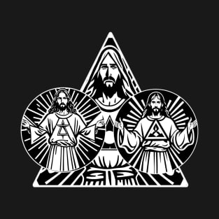 Illuminati Jesus (×3) T-Shirt