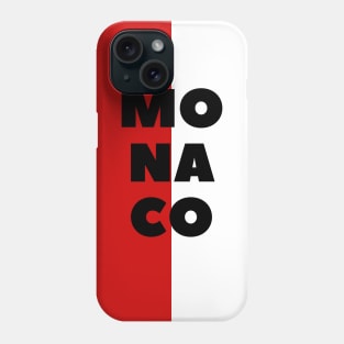 Monaco City in Monaco Flag Vertical Phone Case