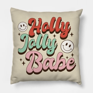 Holly Jolly Babe Pillow