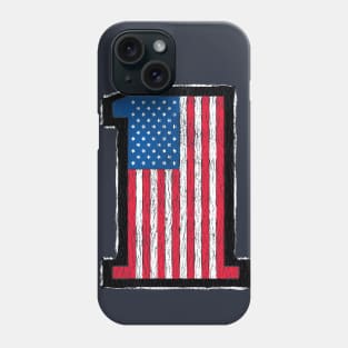 USA number 1 flag Phone Case