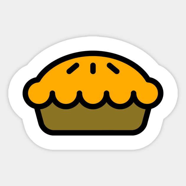 Apple Pie Cartoon Icon - Apple Pie - Sticker | TeePublic Apple Pie Cartoon Icon - Apple Pie - Sticker | TeePublic