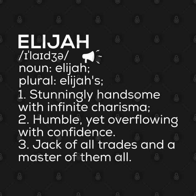 Elijah Name Definition Elijah Meaning Elijah Name Meaning by TeeLogic