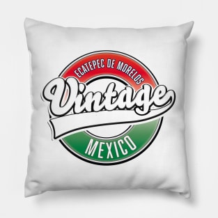 Ecatepec de Morelos Mexico vintage logo Pillow