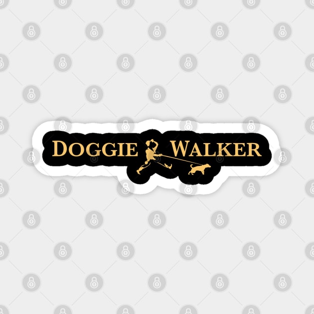 Doggie walker Magnet by beangrphx