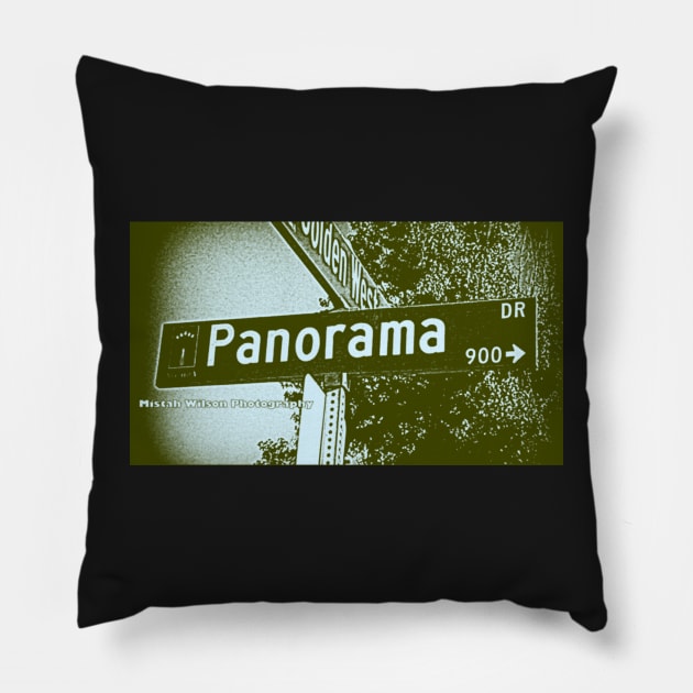 Panorama Drive, Arcadia, CA by MWP Pillow by MistahWilson