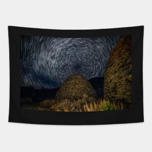 Charcoal Kiln Startrails Tapestry