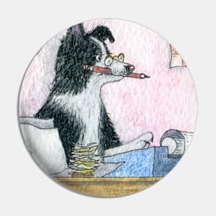 Accountant sheepdog is rounding up the figures Pin