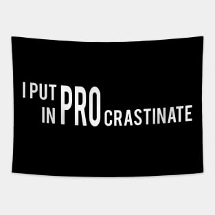 I Put Pro In Crastinate Tapestry