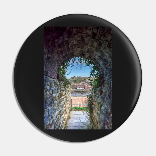 Whitby Abbey, Through The Tunnel Pin by tommysphotos