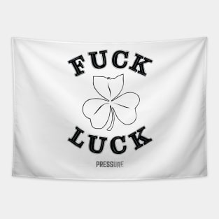 F Luck Black Tapestry