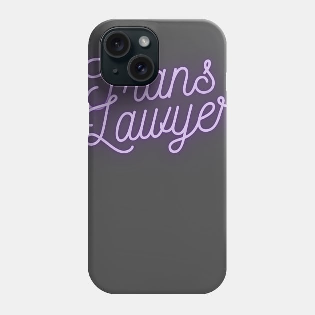 Trans Lawyer - Purple Phone Case by Georgia Family Law Project