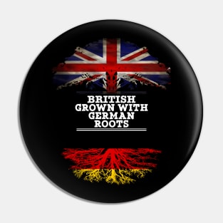 British Grown With German Roots - Gift for German With Roots From Germany Pin