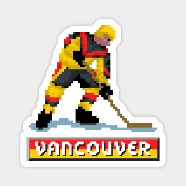 Retro Vancouver Hockey Magnet by clarkehall