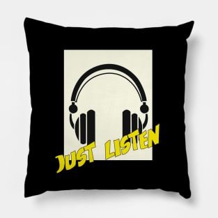 just listen Pillow