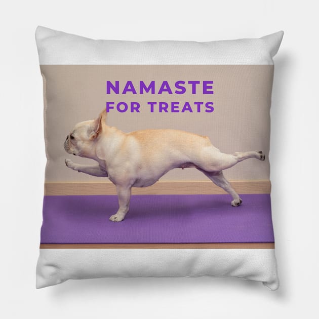 Namaste For Treats Pillow by SupernaturalPetSightings