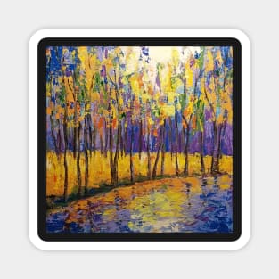 Colorful Fall Trees Magnet